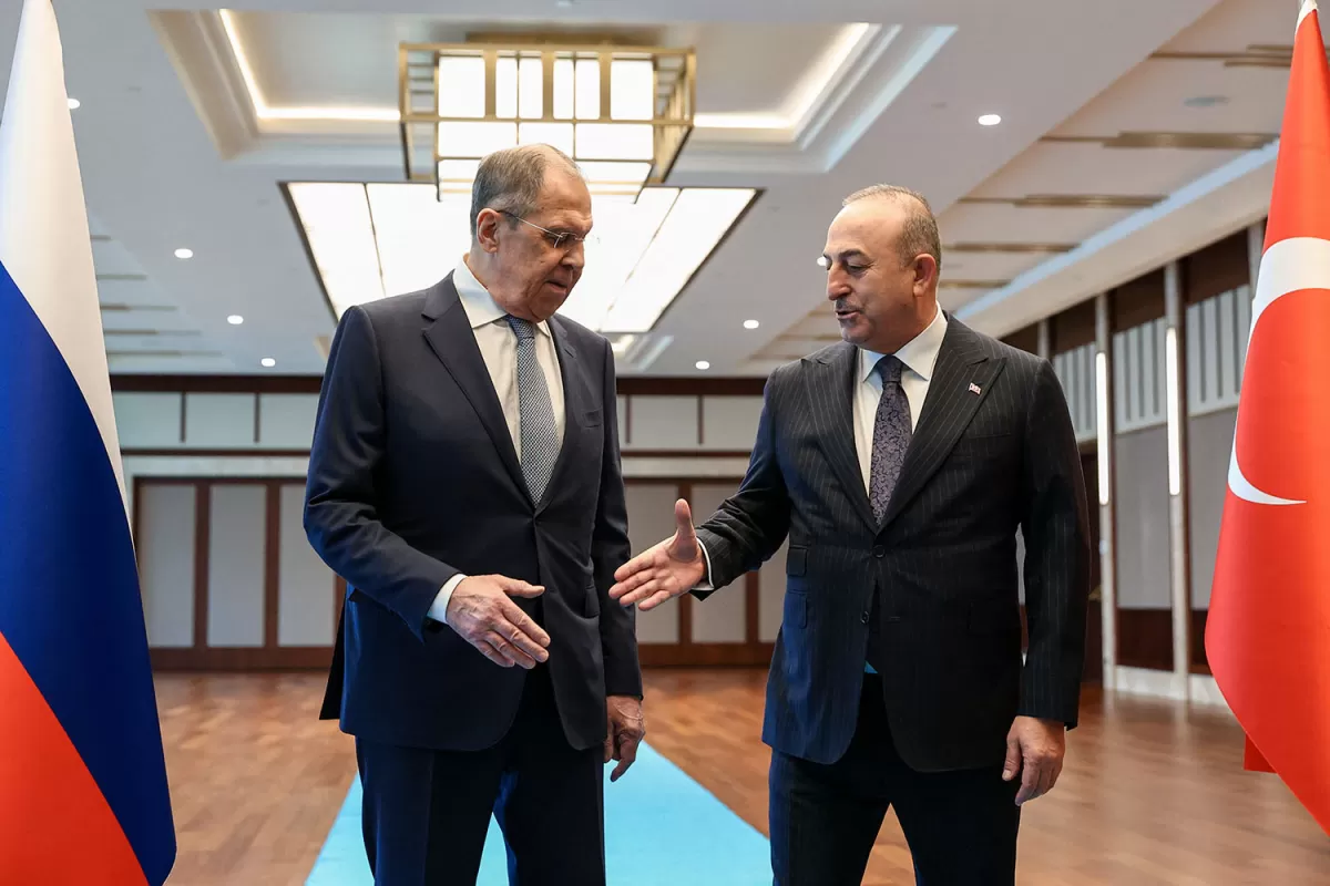 REUNIÓN. El canciller ruso y su homólogo turco hablaron en Ankara. 