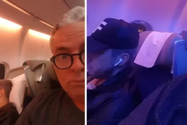 Jey Mammón se cruzó con el hombre que viajaba junto a él en el avión: “Me increpó porque le saqué fotos”