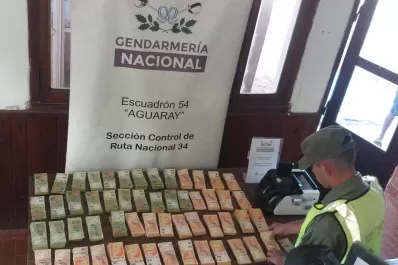 Gendarmería secuestró más de cuatro millones de pesos que eran transportados sin aval legal