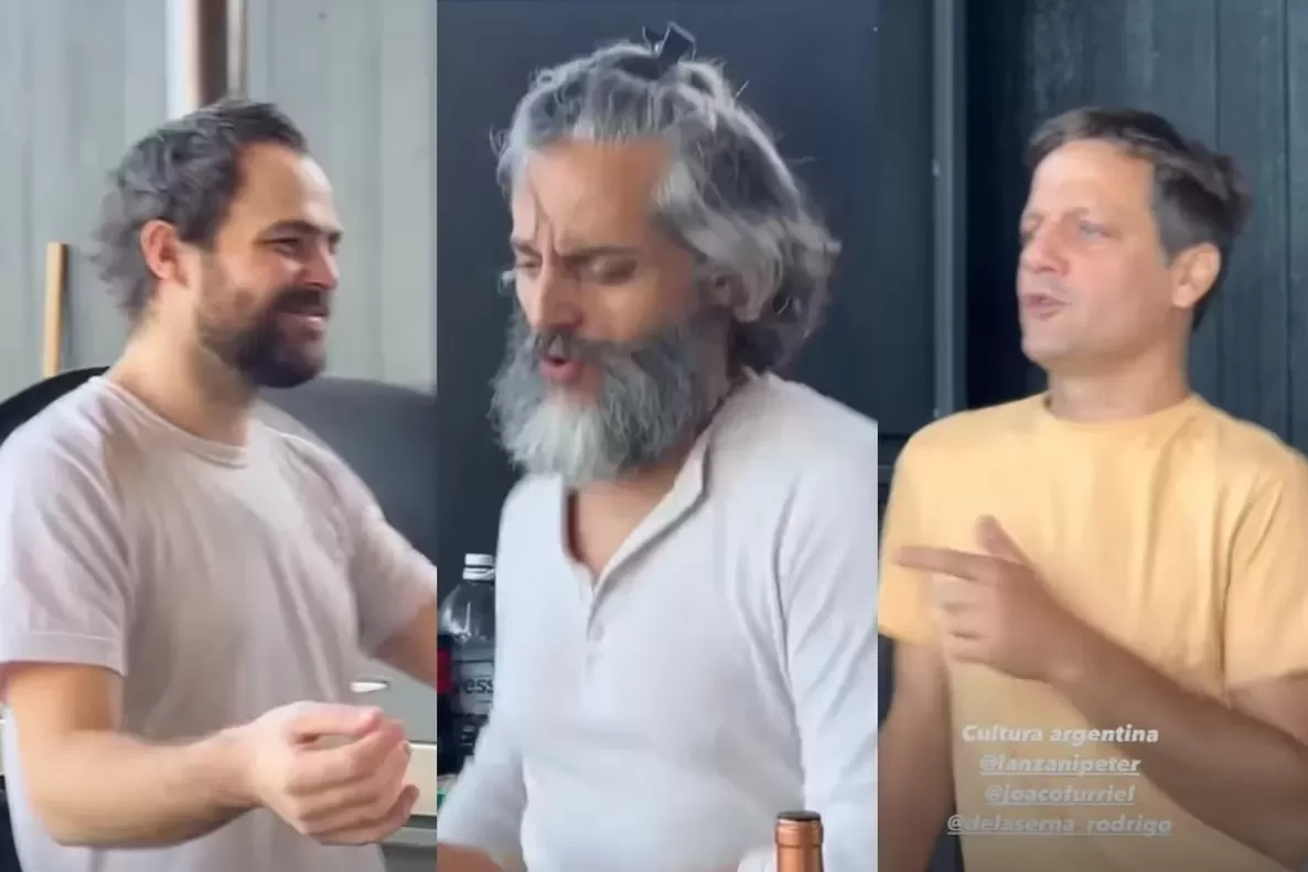 El baile viral de Rodrigo de la Serna, Joaquín Furriel y Peter Lanzani
