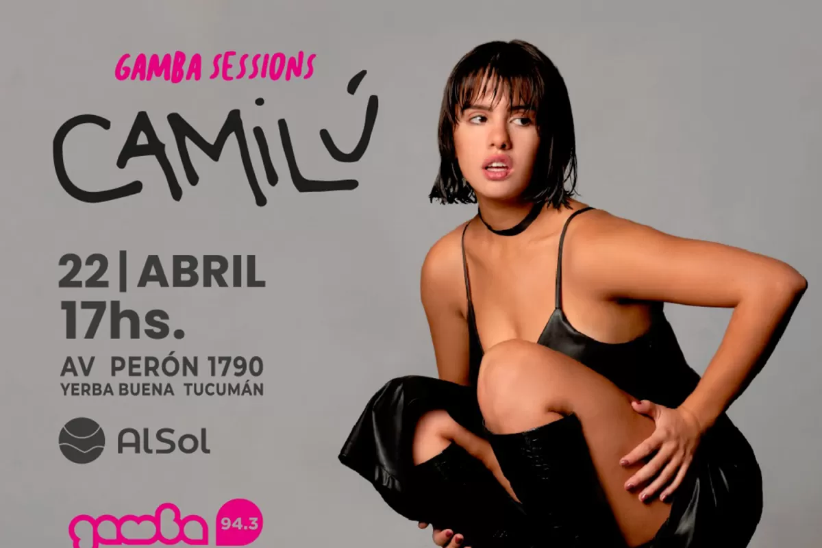 Camilú, la cantante que brilló en el Lollapalooza, se presentará en Tucumán