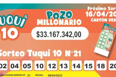 Tuqui 10: cómo fue el sorteo de este domingo