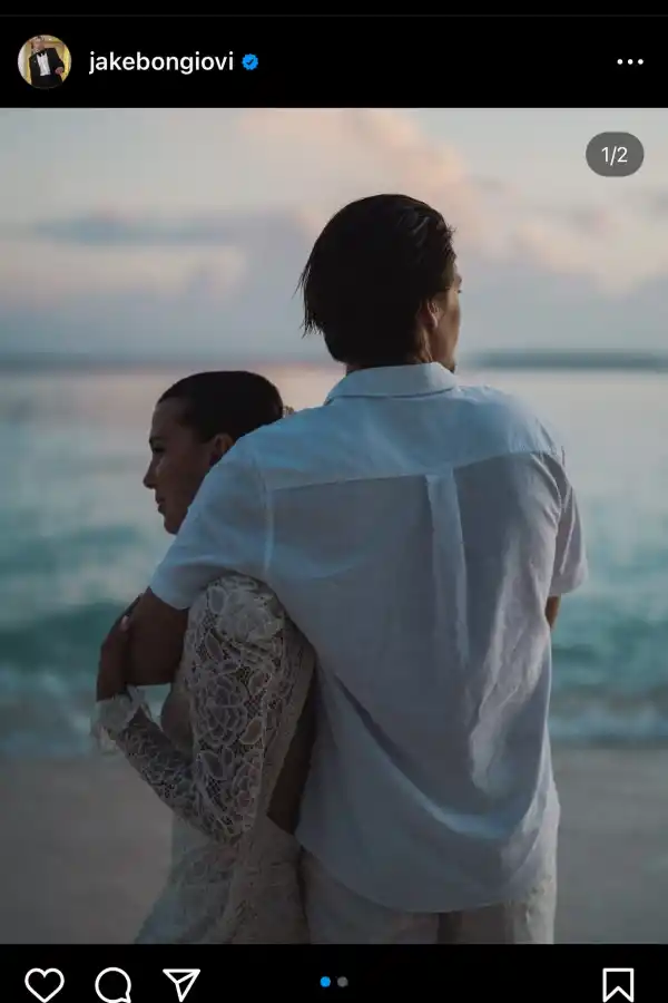 El posteo de Jake Bongiovi.