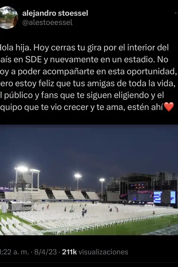 El posteo del padre de 