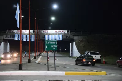 El acceso Este a Concepción quedó iluminado