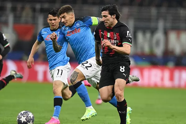 Milán venció a Nápoli en el duelo de italianos en la Champions League