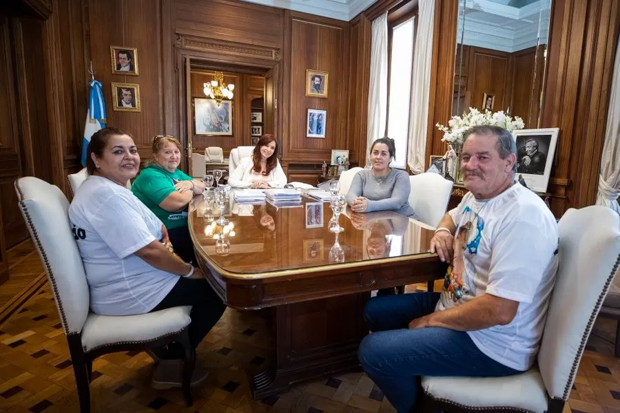 Cristina Kirchner se reunió con familiares de Lucio Dupuy tras la sanción de la ley