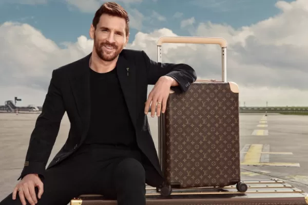 Lionel Messi sorprendió posando para Louis Vuitton y revolucionó las redes