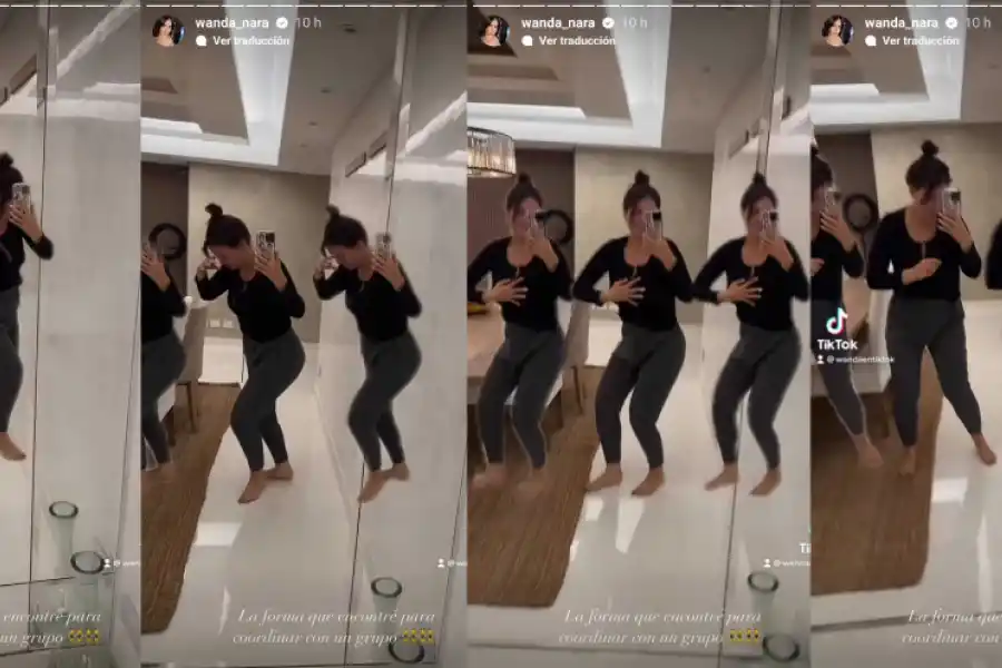 Tras quedas disconforme con su equipo de baile, Wanda hizo un segundo intento