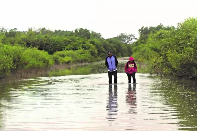 La lluvia provocó inundaciones en Río Colorado, según lo anunció Defensa Civil