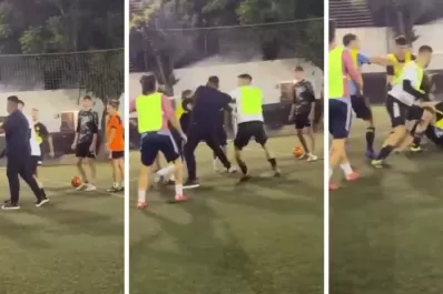 Video: la brutal golpiza al Chapu Martínez en un partido de influencers