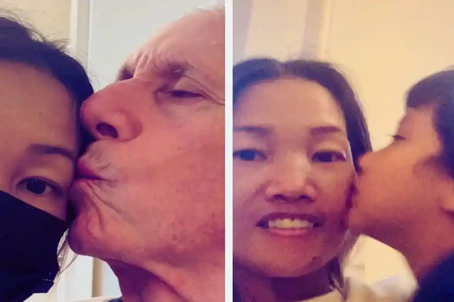 Instantáneas de la esposa de Guillermo Vilas