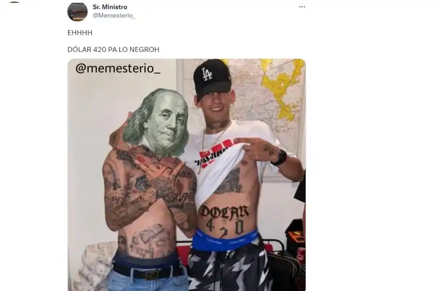 Dólar L-Gante: se dispararon los memes cuando la divisa extranjera pasó la barrera de los $ 420