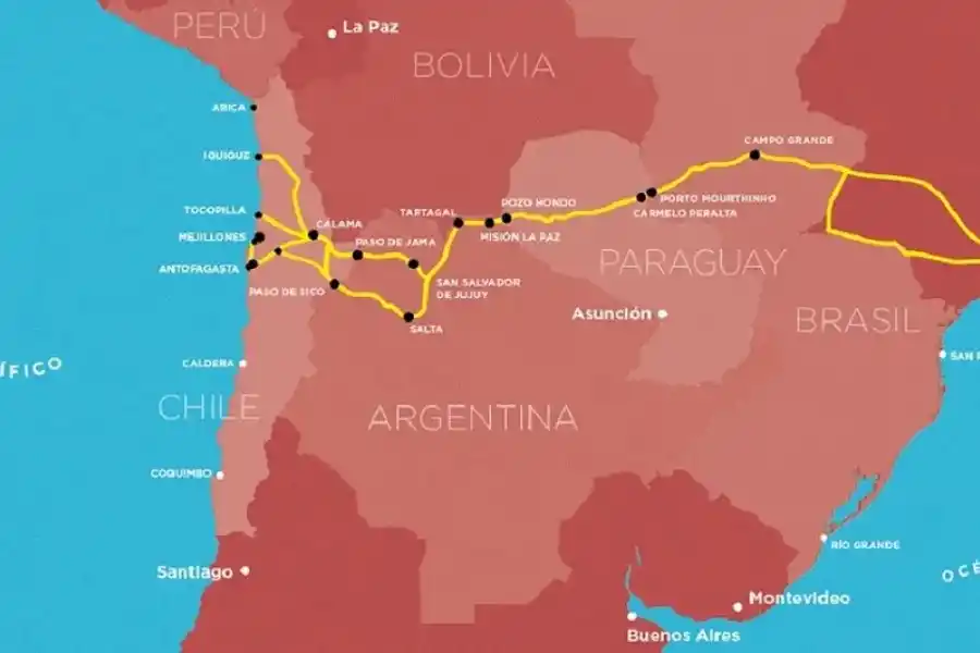 La megacarretera del nuevo corredor bioceánico.