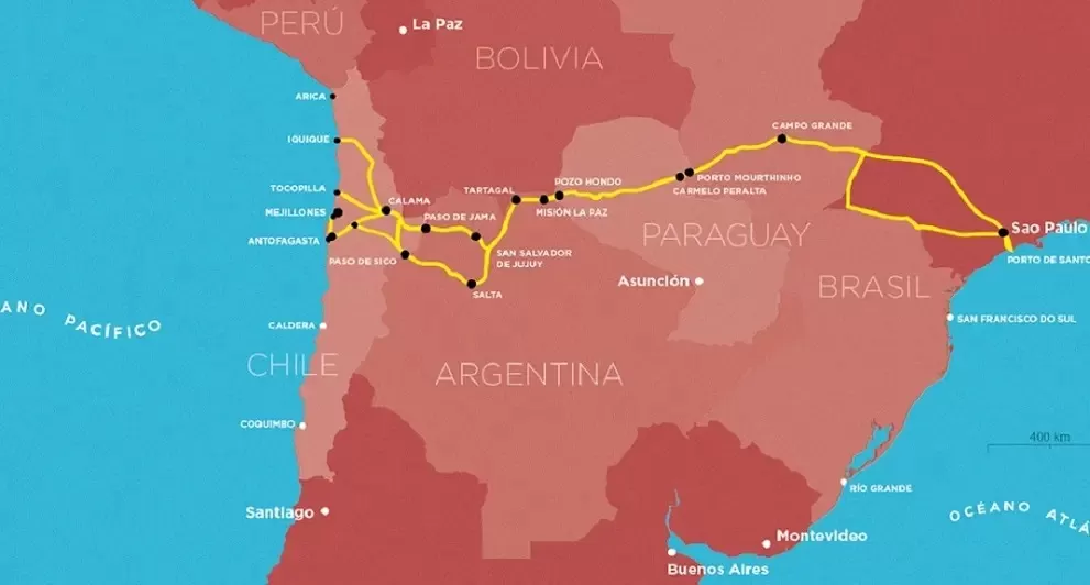La megacarretera del nuevo corredor bioceánico.