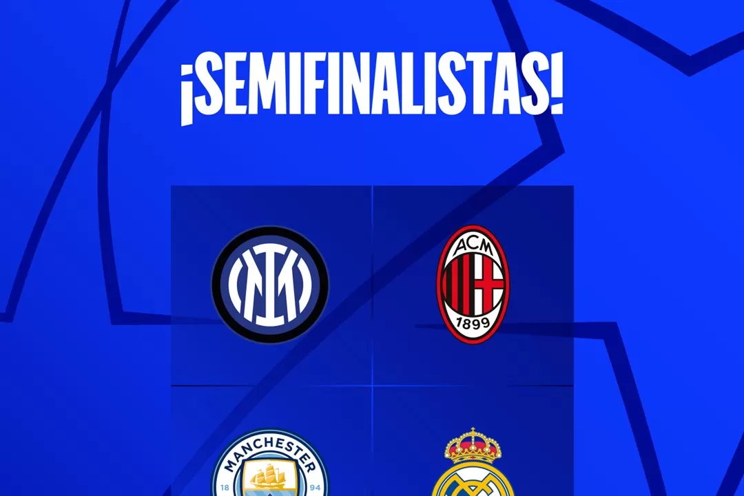 Manchester City-Real Madrid e Inter-Milán, los duelos de semifinales de la Champions League