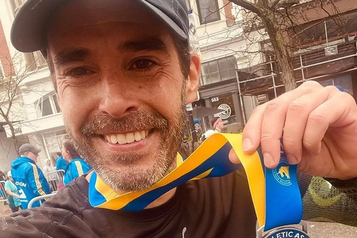 Son muchas las sensaciones: la emoción de Nicolás Cabré tras correr la maratón de Boston