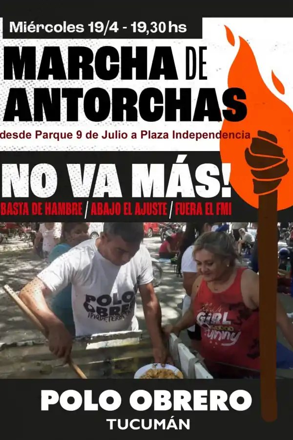 La marcha de antorchas de piqueteros se replicará en Tucumán: dónde y a qué hora