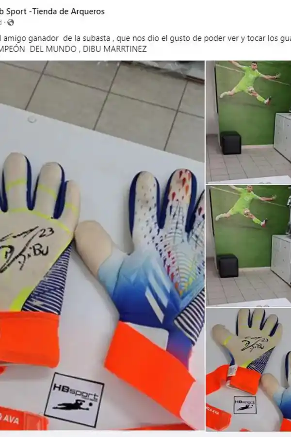 ¿Quién es el hombre que pagó U$S 45.000 por los guantes del Dibu Martínez?