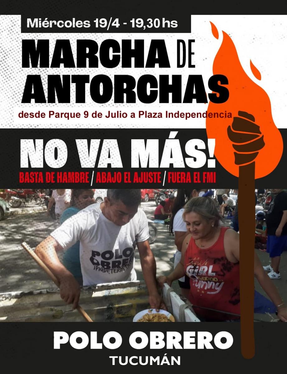 La marcha de antorchas de piqueteros se replicará en Tucumán: dónde y a qué hora
