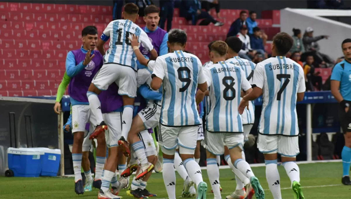 EN RACHA. El equipo Sub-17 de Argentina ya se aseguró un lugar en el próximo mundial.