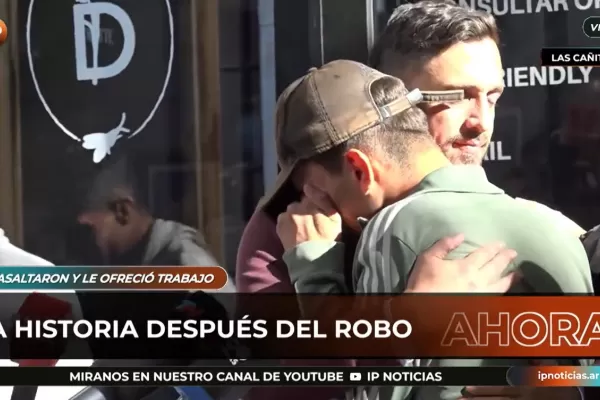 Video: las lágrimas del adolescente que había robado en un bar y al que ahora le dieron trabajo