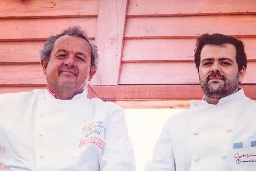 Guillermo Calabrese junto a Gato Dumas