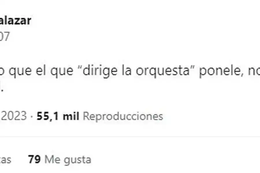 El tuit de Luciana Salazar el 19 de abril.