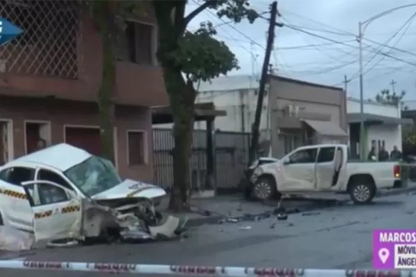 Un taxista murió en un choque en la esquina de Marcos Paz y San Miguel