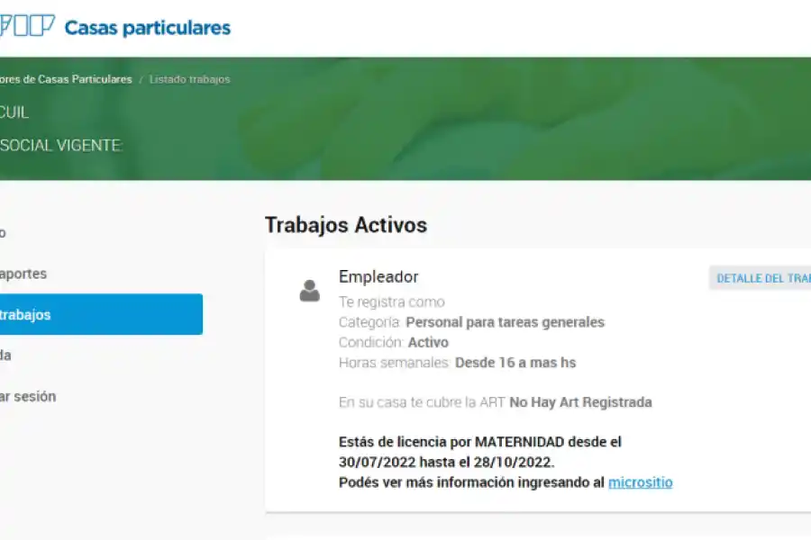 Empleadas domésticas: cómo se informa y se tramita la licencia por maternidad