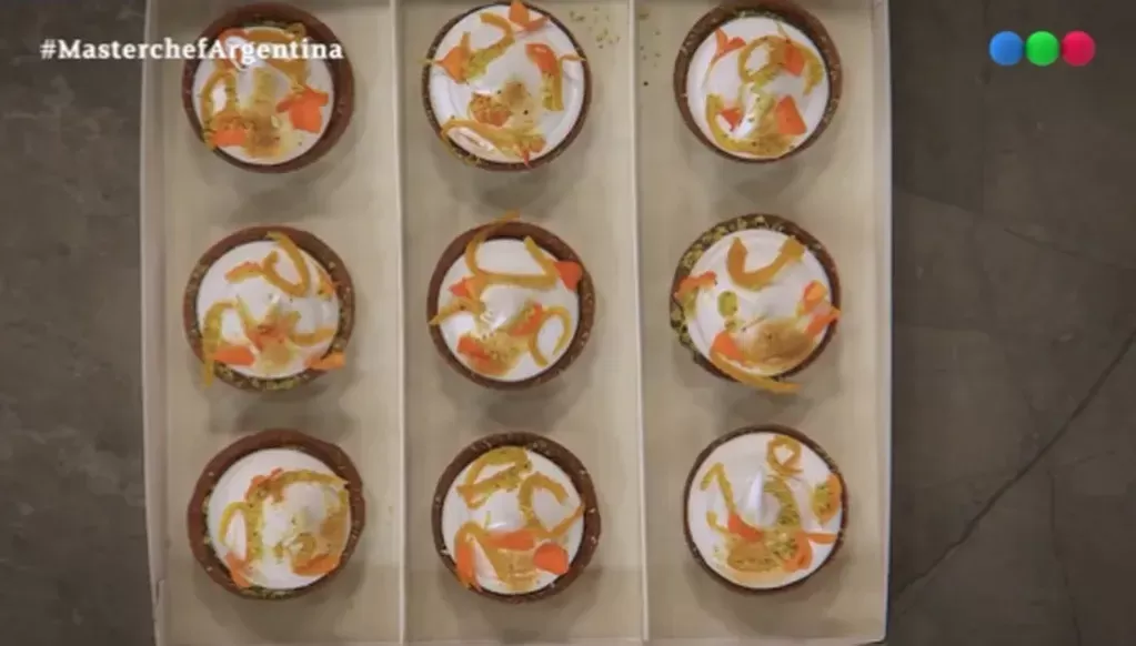 Las tartaletas que debían replicar los participantes.