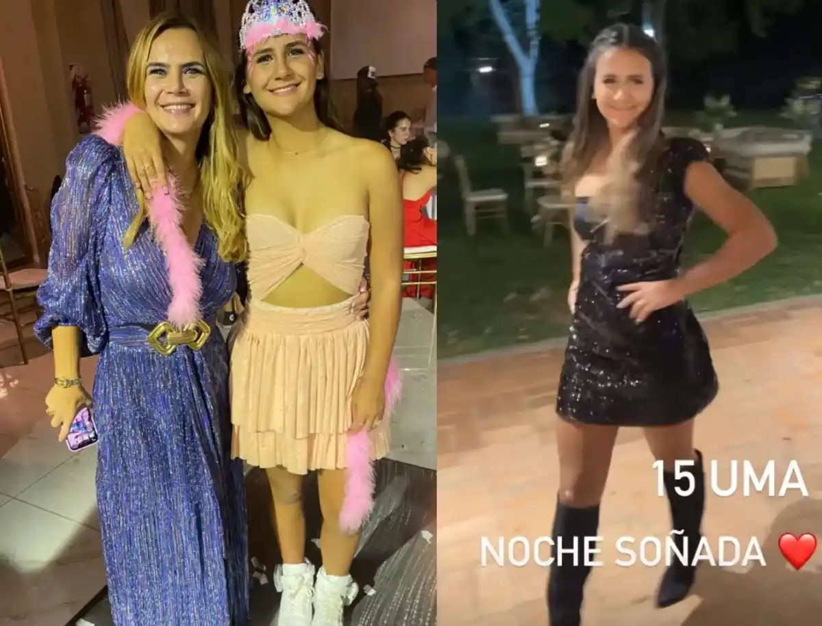 Los cambios de looks de Uma, la hija de Amalia Granata, en sus 15