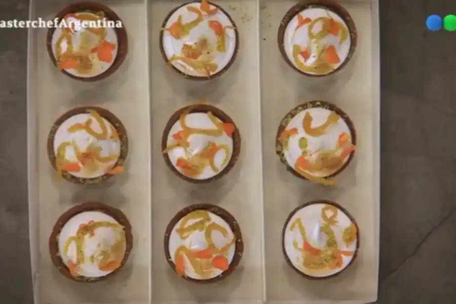 Las tartaletas que debían replicar los participantes.