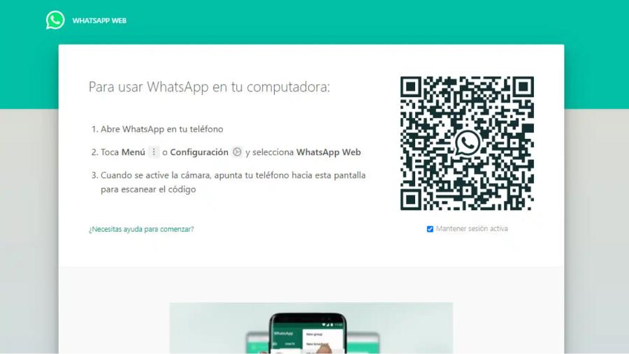 La forma de acceder a WhatsApp Web a través de un código QR será reemplazada por un número de teléfono.