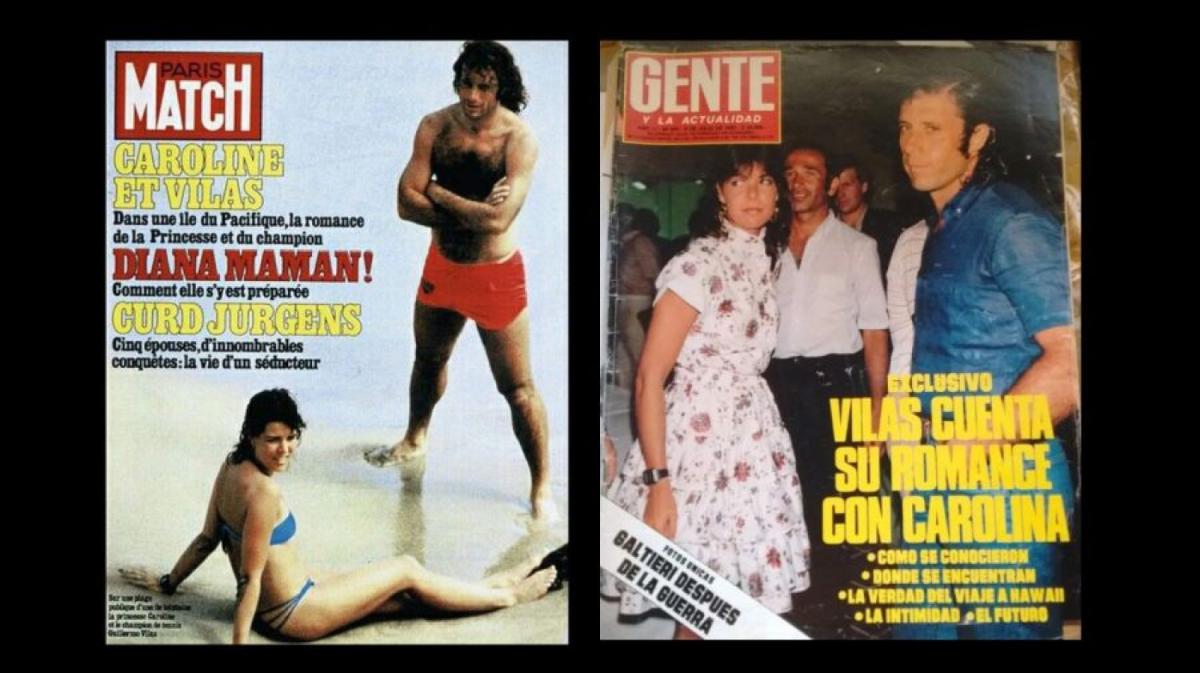 La prensa se encargó de publicar cada foto del romance de Carolina de Mónaco y Guillermo Vilas