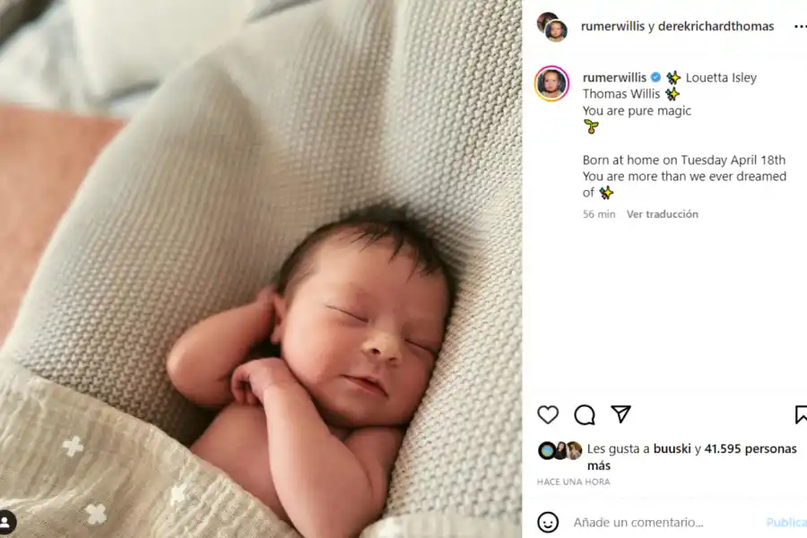 Nació la nieta de Bruce Willis y Demi Moore