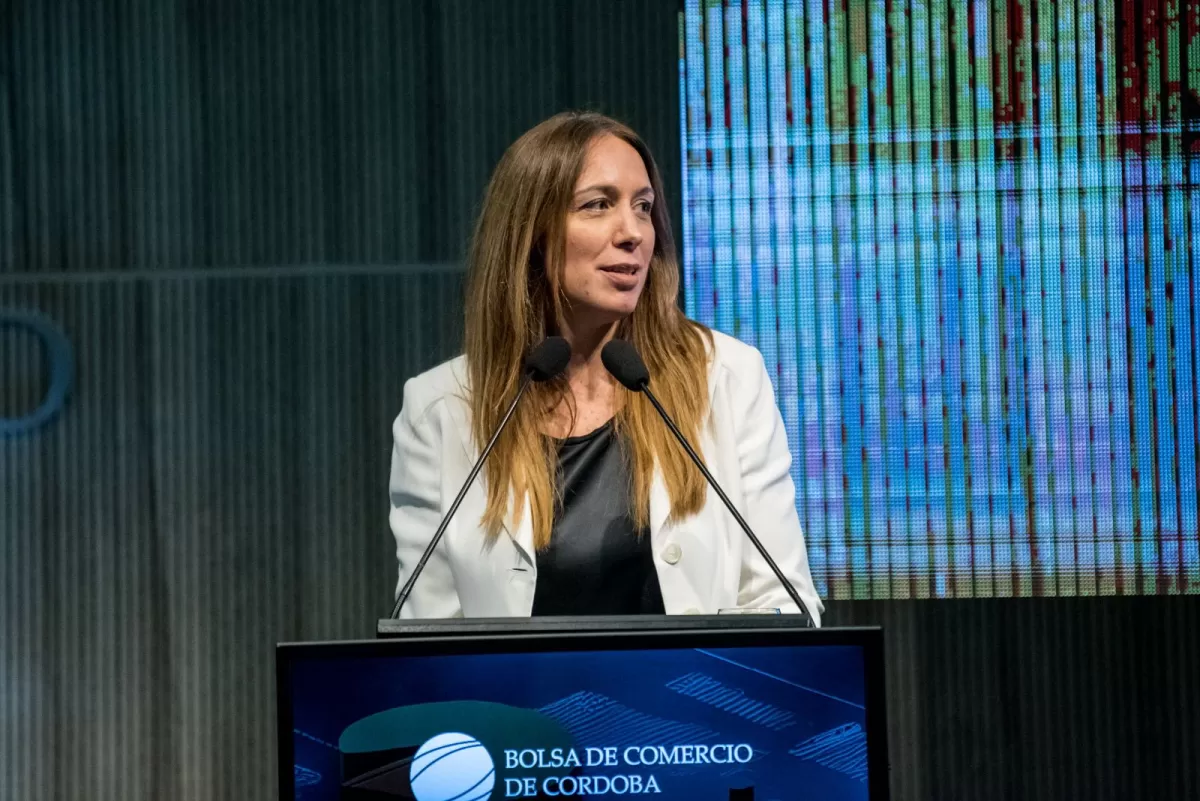 MARÍA EUGENIA VIDAL. La ex gobernadora de Buenos Aires habló en Córdoba.
