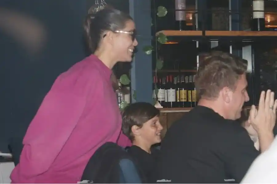 Wanda Nara junto a sus hijos y Maxi López. Foto: Movilpress