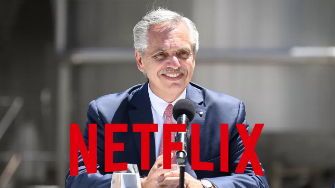 La supuesta película de Alberto Fernández simula ser una producción de Netflix