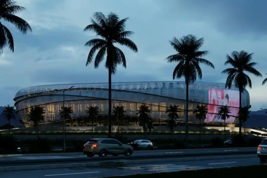 El diseño exterior del Estadio Único de Lules