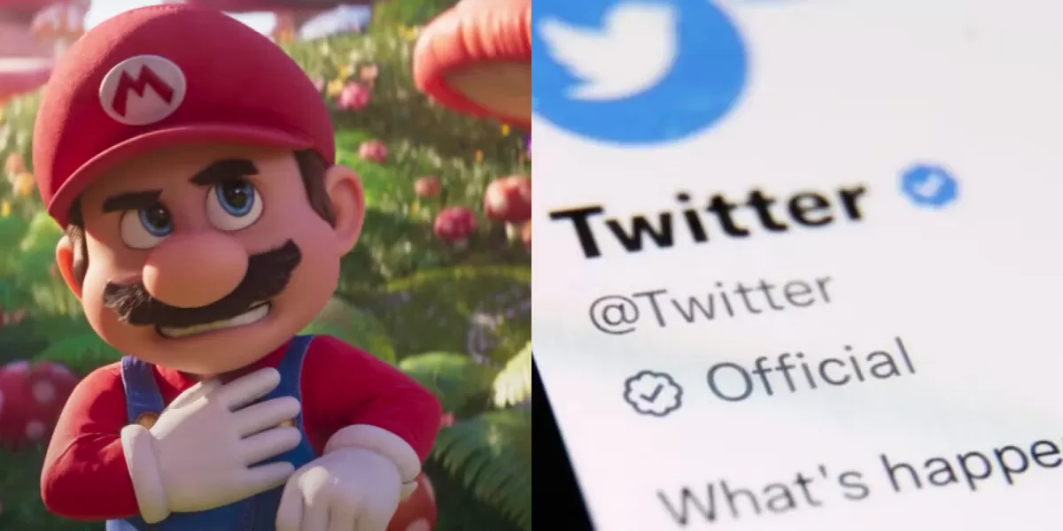 La película de Mario Bros estuvo disponible el fin de semana en Twitter.