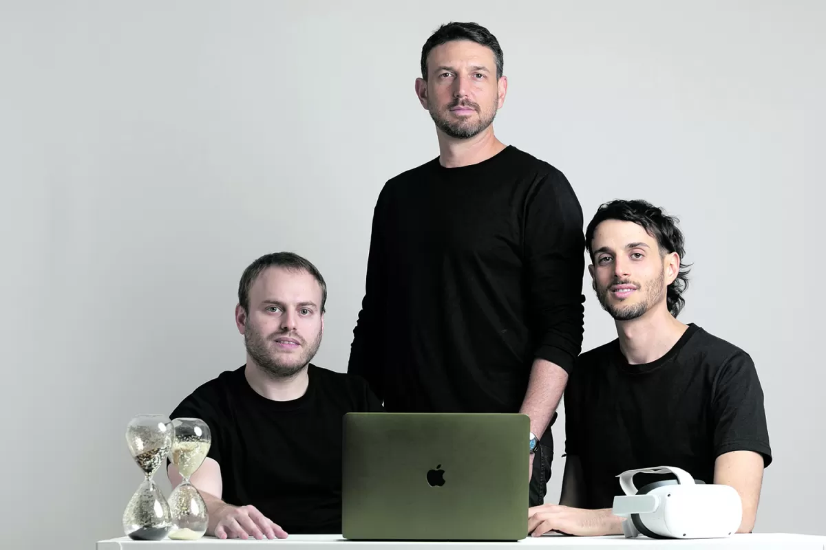 TEAM. Maximiliano Ejberowicz, Martín Kogan y Ariel Mathov son responsables de la app.
