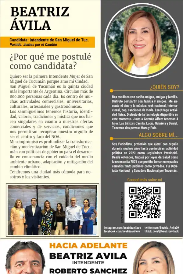 Candidatos en campaña: Beatriz Ávila