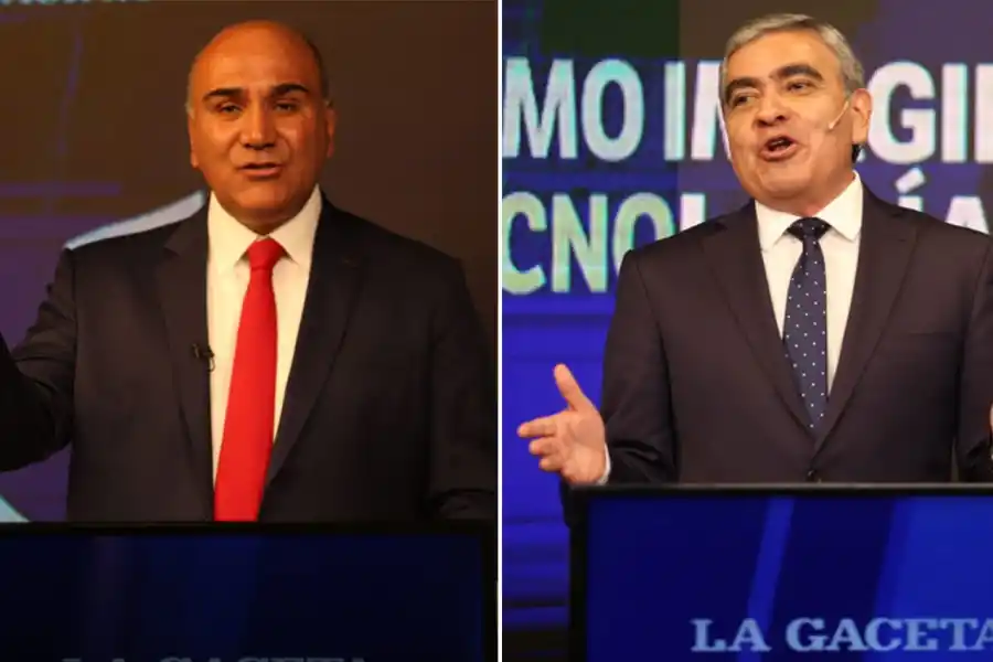 FRENTE A FRENTE. El gobernador Juan Manzur y el intendente de la capital Germán Alfaro debatieron en LA GACETA.