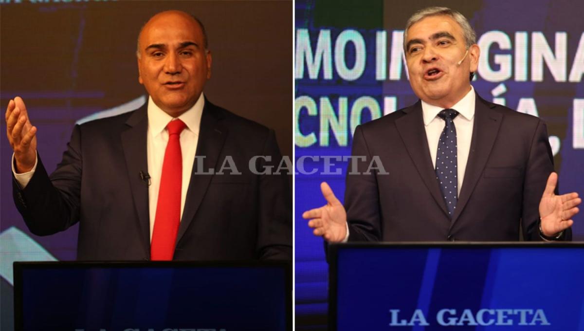 FRENTE A FRENTE. El gobernador Juan Manzur y el intendente de la capital Germán Alfaro debatieron en LA GACETA.