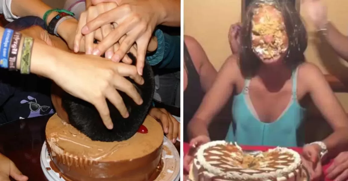 El tradicional tortazo en las fiestas de cumpleaños puede ser peligroso.