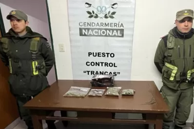 Gendarmería secuestró una importante cantidad de marihuana