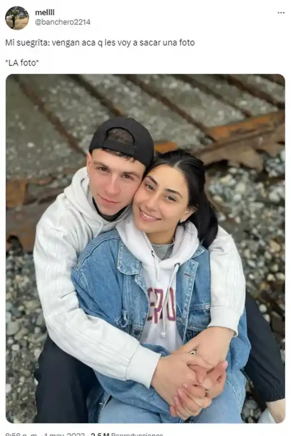 Publicó una foto con su novio y lo confundieron con el Dibu Martínez