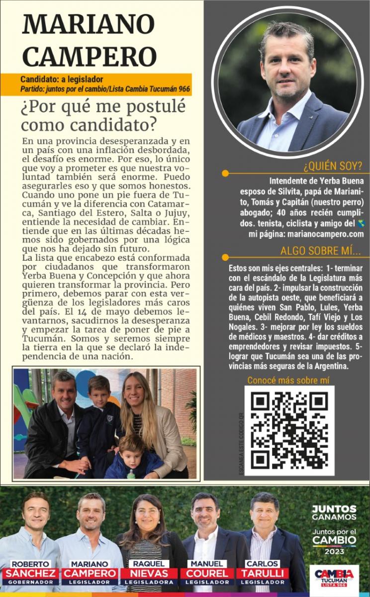 Candidatos en campaña: Mariano Campero