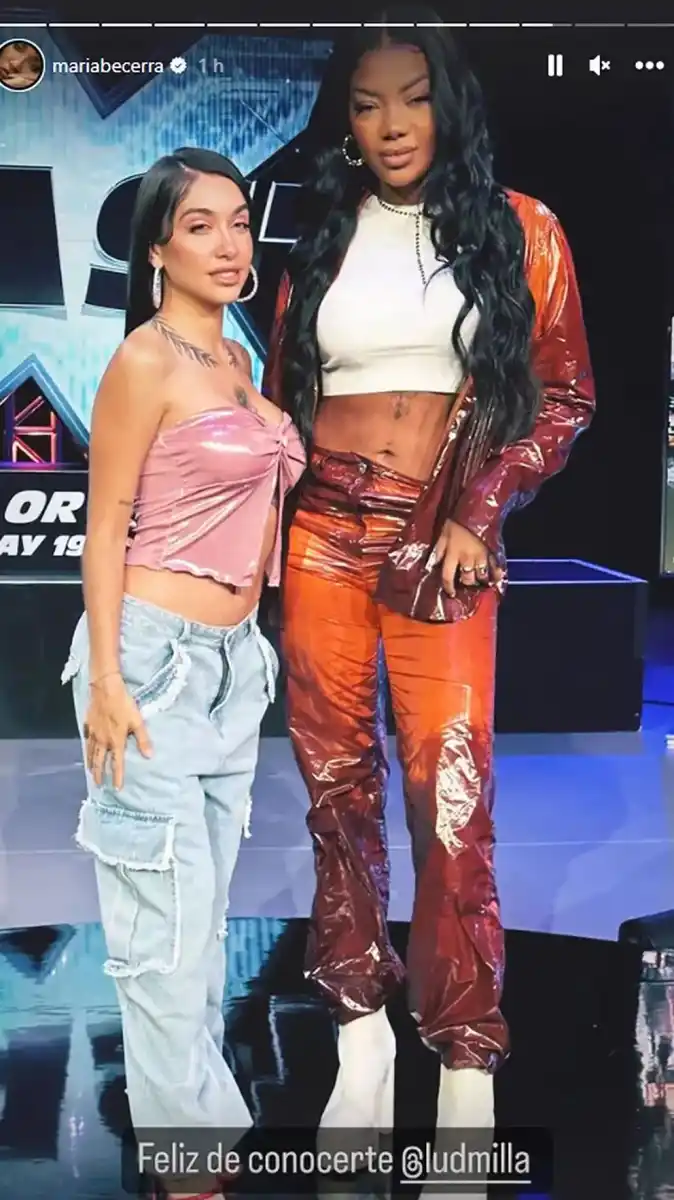 María Becerra le dedicó una historia a Ludmilla